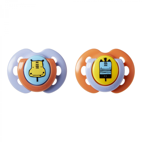 Tommee Tippee varalica silikon Fun 2/1, 0-6m HIPO/ZEBRA