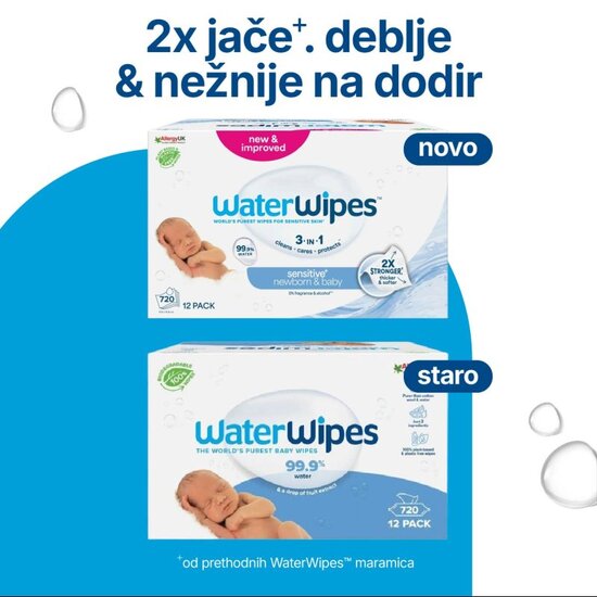 Multipack WaterWipes maramice 60/1 x 12
