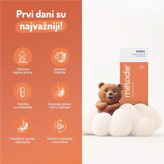 MÉLODIE® probiotik u kapima, 10 ml